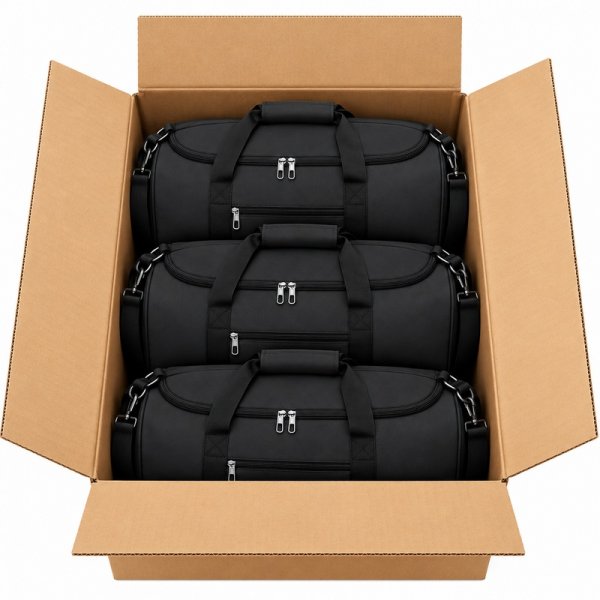TB-TW-65 Box Of 10 Black Holdall Bag