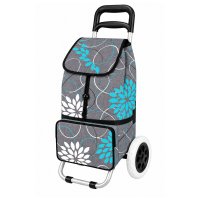 ST-02 Grey Gold Blossom 2 Wheeler Shopping Trolley (New) ST-02 Grey Gold Blossom 2 Wheeler Shopping Trolley (New)