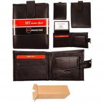 43 BLACK MF RFID LEATHER WALLET BOX OF 10