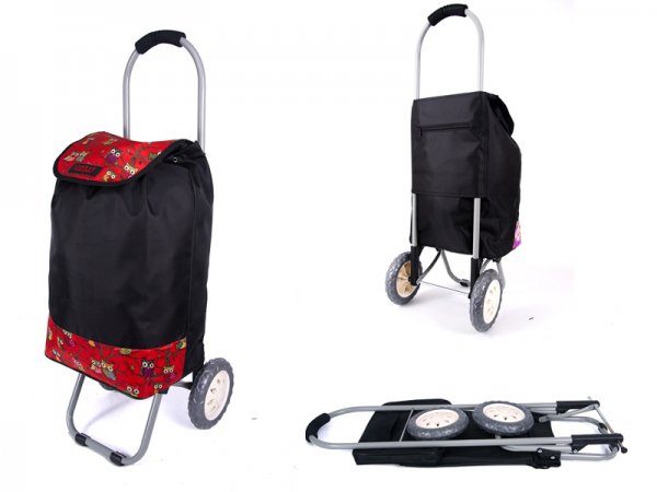 6958 RED OWL 2 WHEEL SHOPPING TROLLEY