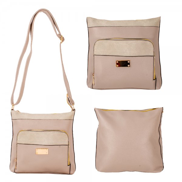 JBFB350 GREY PU SHOULDER BAG