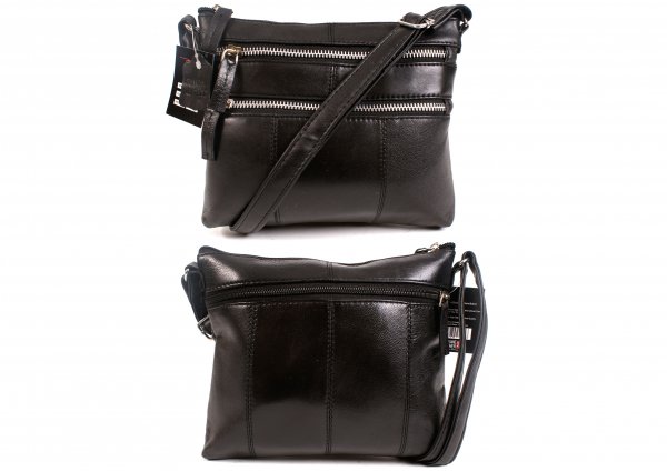 PR-DD 15 BLACK LEATHER BAG- M036