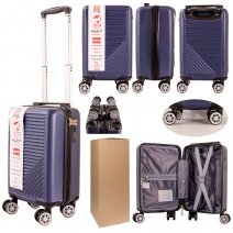T-HC-US-04 NAVY 15.7'' BOX/4 UNDER-SEAT CABIN-SIZE SUITCASE