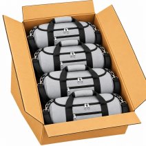 TB-TR-65 Box Of 10 Grey Holdall Travelling Bags