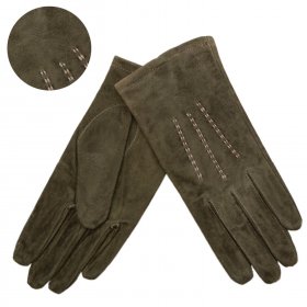LG-102 LARGE DARK GREEN SUEDE GLOVES