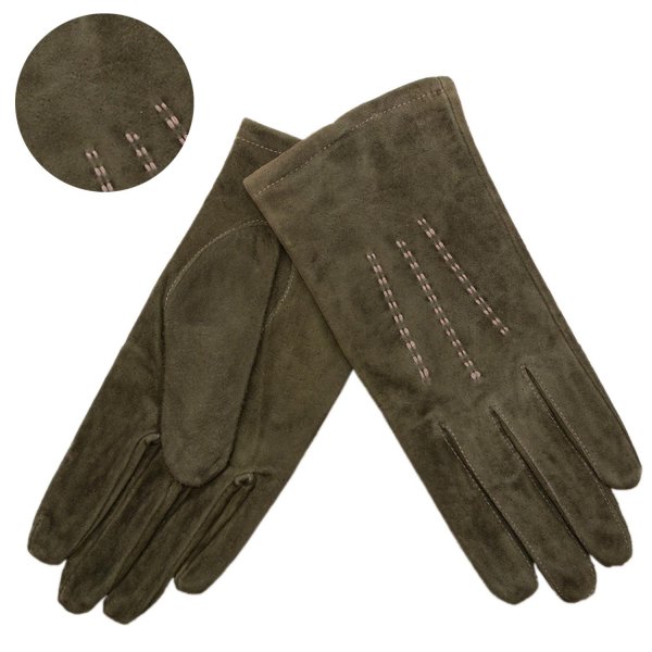 LG-102 LARGE DARK GREEN SUEDE GLOVES
