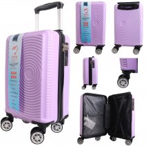 T-HC-US-1630 LIGHT PURPLE RYAN AIR CABIN-SIZED TRAVEL TROLLEY SU