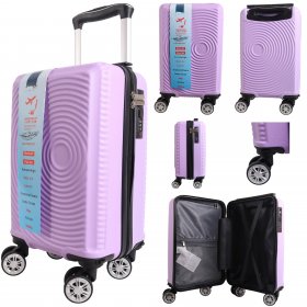 T-HC-US-1630 LIGHT PURPLE RYAN AIR CABIN-SIZED TRAVEL TROLLEY SU