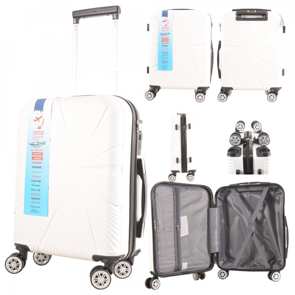 T-HC-US-1829 WHITE CABIN-SIZE EASYJET UNDERSEAT TRAVEL TROLLEY S