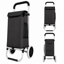 6955 BLACK 2 WHEEL SHOPPING TROLLEY