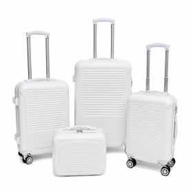 T-HC-716 SET OF 4 White Premium Hard Shell Suitcases