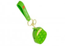 GM-1200 PEAR POP IT CHANGE PURSE/POUCH W/ WRIST WRAP