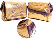 09176 KD - Kids Shoulder Bag Urban Chic Gold HelloKitty