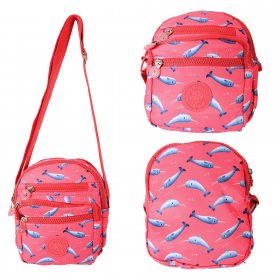 LL-224F PINK NARWHAL SHOULDER BAG