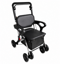 6981 Black Light Weight Shopping Trolley with Seat 6981 Black Light Weight Shopping Trolley with Seat