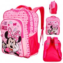 1023P-3167 PINK MINNIE 17'' KIDS BACKPACK DELUXE BACKPACK