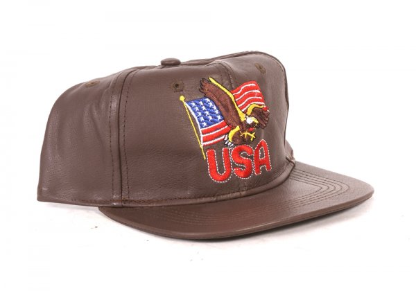 USA BROWN BASEBALL CAP