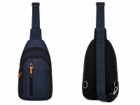 LL-7093 NAVY X-BODY 3 ZIP SHOULDER BAG LL-7093 NAVY X-BODY 3 ZIP SHOULDER BAG