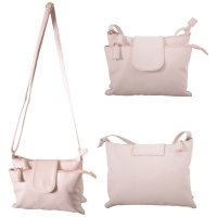 5721 BLUSH PINK FAUX LEATHER HANDBAG