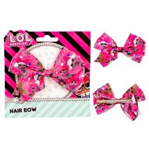 2420-8556 LOL PRINTED HAIR BOW CLIP