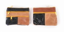3720 Small Multi Cow Hide Purse with 4 Zips
