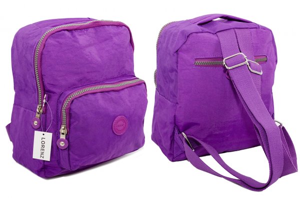 2519 CRINKLED NYLON BACKPACK PURPLE