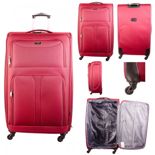 HD-223 RED 31" TRAVEL TROLLEY SUITCASE