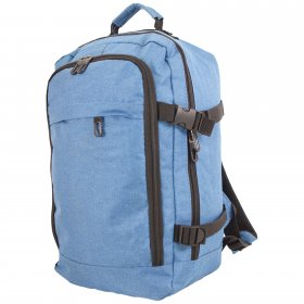 BP-120 BLUE RYANAIR UNDERSEAT CABIN-FRIENDLY RUCKSACK W/MUL ZIP