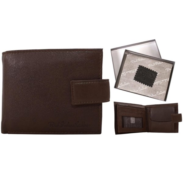 1004 TAN ITALIAN LEATHER RFID WALLET