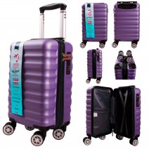 T-HC-US-1628 DARK PURPLE RYAN AIR CABIN-SIZED TROLLEY SUITCASE