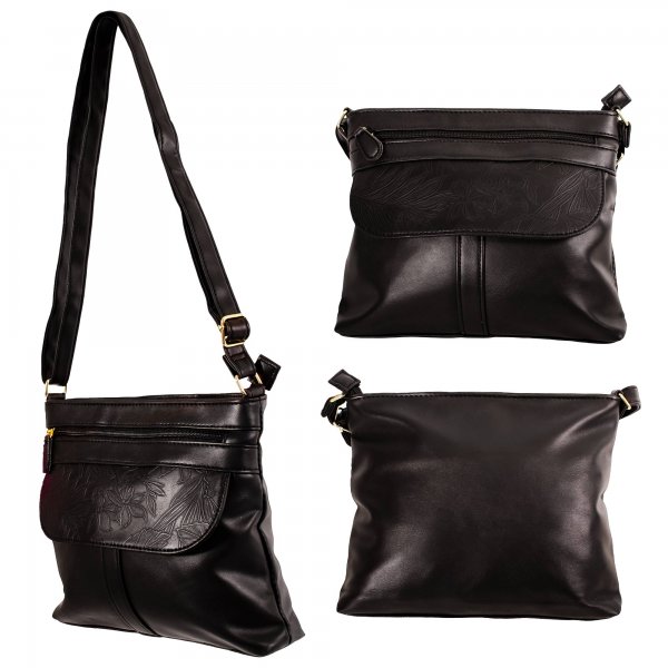 5707 BLACK LORENZ HANDBAG