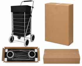 6967 Black Shopping Trolley Carton of 5