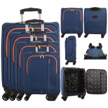 AR721 BLUE TRAVEL TROLLEY SET OF 4