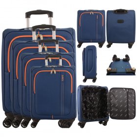 AR721 BLUE TRAVEL TROLLEY SET OF 4