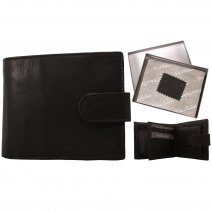 1008 BLACK ITALIAN LEATHER WALLET