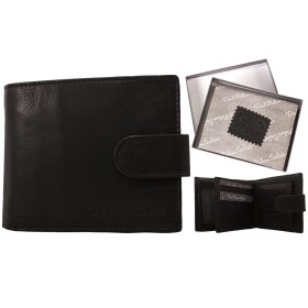 1008 BLACK ITALIAN LEATHER WALLET