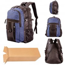 BP-102 NAVY/BLACK SOLID COLOR BOX OF 25 BACKPACK
