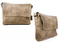 112 LEATHER MESSENGER OLIVE