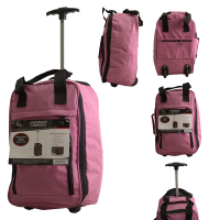 TR-001 PINK RYANAIR UNDER SEAT/OVERHEAD CABIN SIZE 2-WHEELED TRO