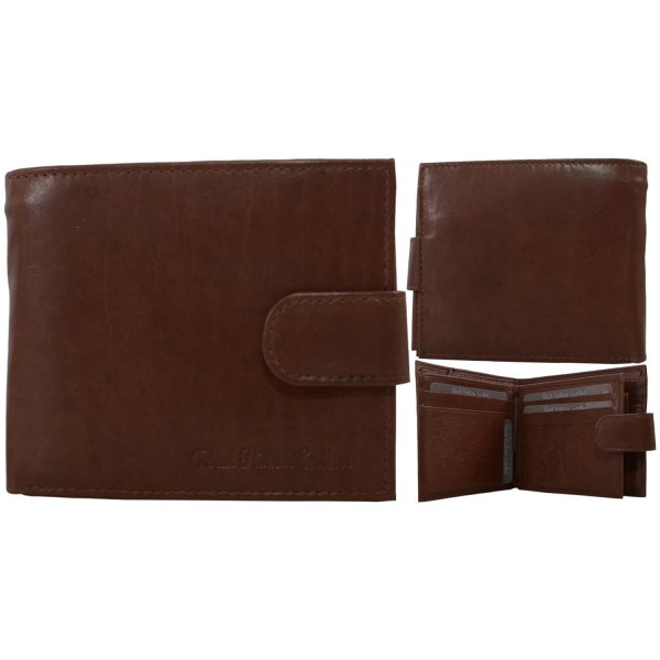 4766 TAN ITALIAN LEATHER RFID WALLET