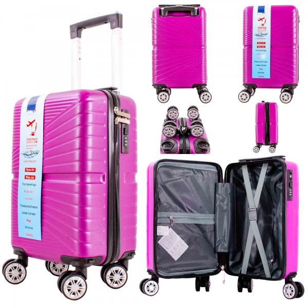 T-HC-US-1611 DARK PURPLE 15.7'' UNDER-SEAT CABIN-SIZE SUITCASE