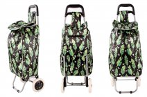 LL-ST01 FEATHER GREEN BLACK 2-WHEEL SHOPPING TROLLEY