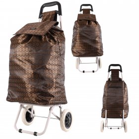 MS-001 GOLD BOX TWO WHEEL SHOPPING CART CHERRY PATTERN