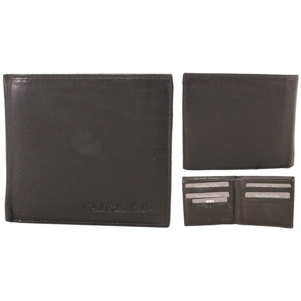 1061 BLACK ITALIAN LEATHER WALLET