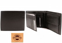 1065 BLACK ANTIQUE LEATHER RFID WALLET