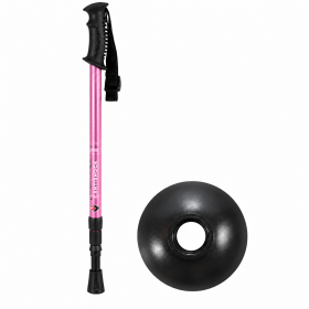 2890-Single Pink Anti-Shock Trekking Pole (New)