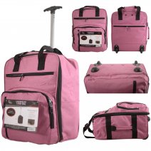 TR-002 PINK EASYJET UNDERSEAT CABIN SIZE 2-WHEELED BAG