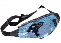 JBBB24 Blue Bumbag with reversible sequins