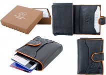 RL 9005 RFID C-SECURE CASE WALLET BLACK ORANGE