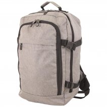 BP-120 GREY RYANAIR UNDERSEAT CABIN-FRIENDLY RUCKSACK W/MUL ZIP